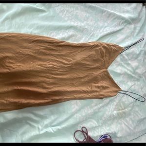 Midi holiday suede sexy dress